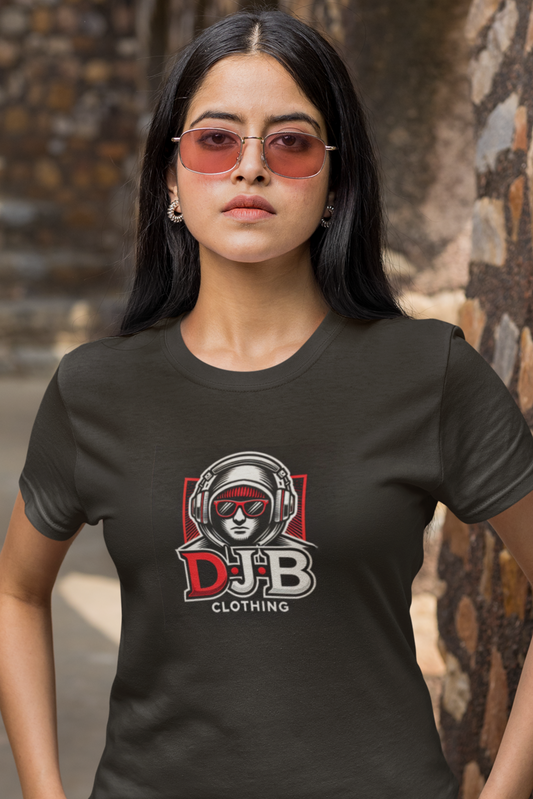 Women's DJ Beard Clothing Printed Logo T-shirt